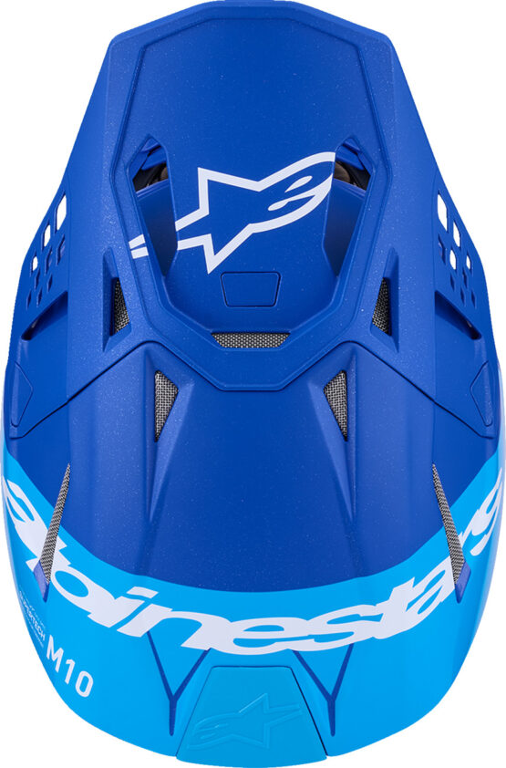 Alpinestars Supertech S-M10 Flood Helmet 2X Metallic Blue - Image 2