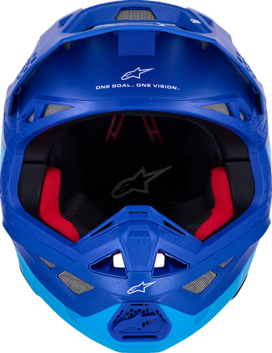 Alpinestars Supertech S-M10 Flood Helmet 2X Metallic Blue - Image 4