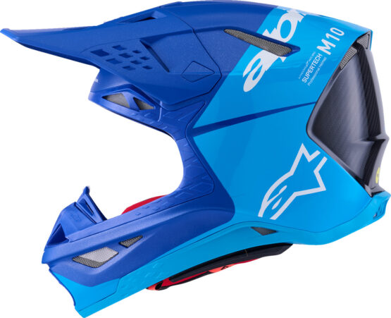 Alpinestars Supertech S-M10 Flood Helmet 2X Metallic Blue - Image 5