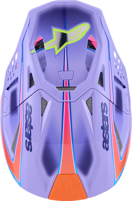 Alpinestars S-M10 Jett Lawrence R01 Helmet 2X Purple/Pink/Yellow - Image 4