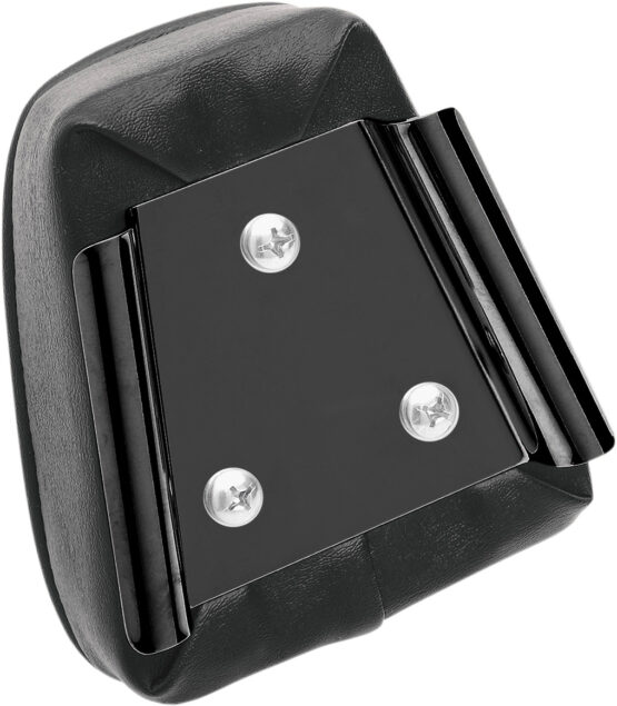 Drag Specialties Tapered Backrest Pad Round Sissy Bars Black - Image 2