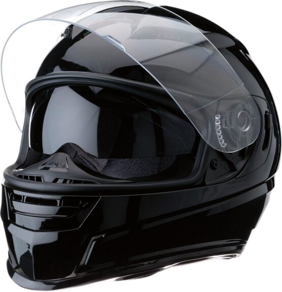 Jackal Full Face Street Helmet Gloss Black 3X-Large - Image 2