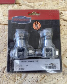 Peg Mount Clevis With 1/2in-20 Bolts Chrome (Pair)