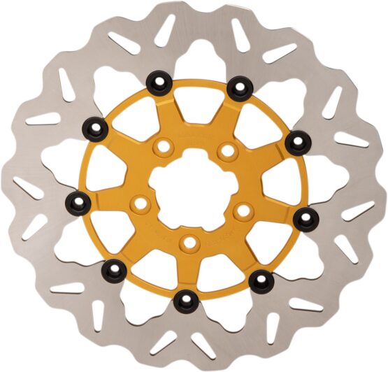 Wave Contour Floating Front Brake Rotor Gold - Image 2