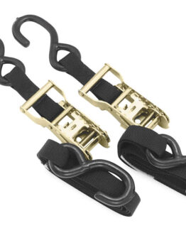 Ratchet Tie Downs - Pair - 1" x 66" - Black
