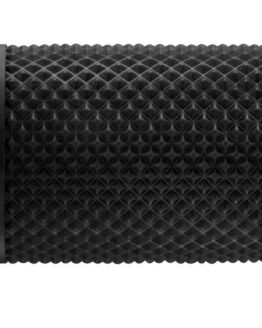 Motorcycle Handlebar Grips With Revolver Bar End - 7/8" Silver