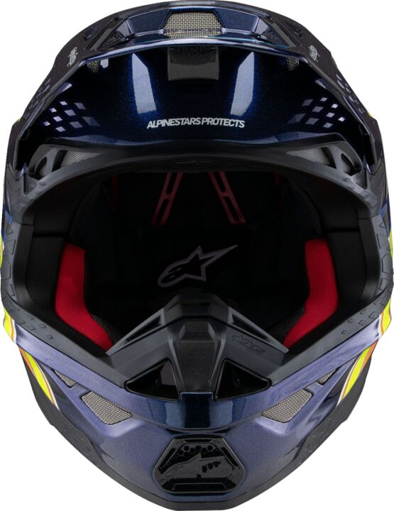 Alpinestars Supertech M10 TLD MIPS Helmet Blue/Orange/Yellow/Red Large - Image 2