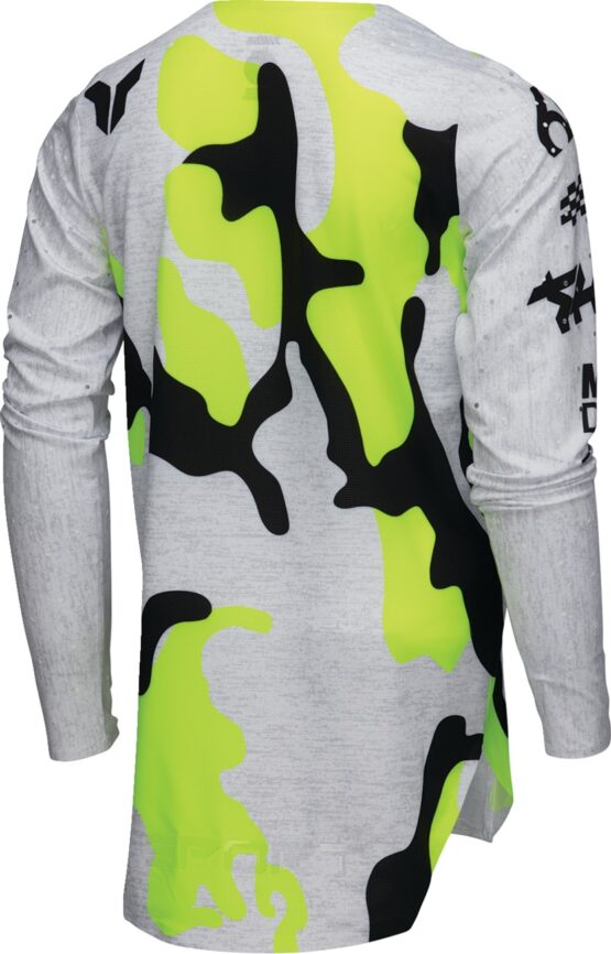 Thor Youth SPORTMODE Riot Jersey Large Black Fluorescent Yellow - Image 2