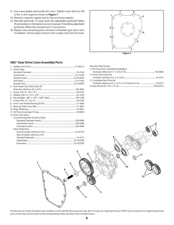 Camshaft Installation Kit for Gear Drive Cams - Image 9