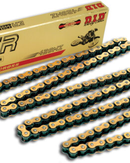 DID 428NZ Gold and Black Non-Sealed Chain 124 Link