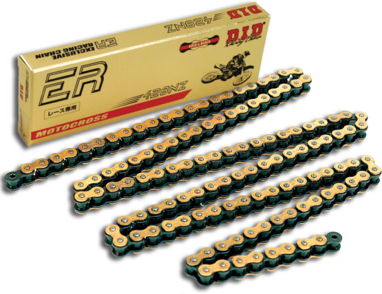 D.I.D 428NZ Gold and Black Non-Sealed Chain 132 Links - Image 2