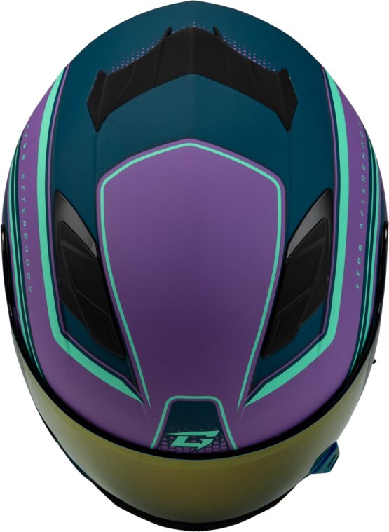 GMAX FF-98 Aftershock Helmet Matte Purple/Blue XL - Image 2
