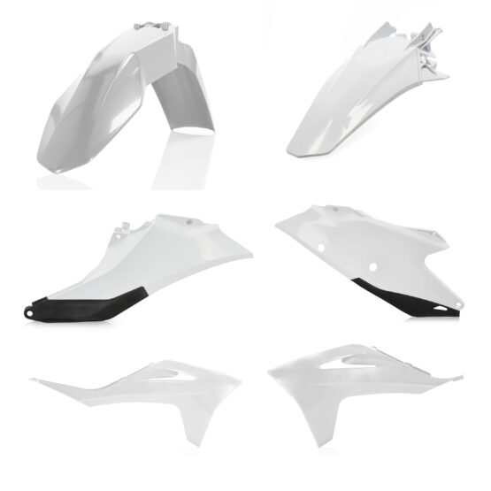 Acerbis Standard Body Plastic Kit White Black For Gas Gas EC 250 300 250F 350F