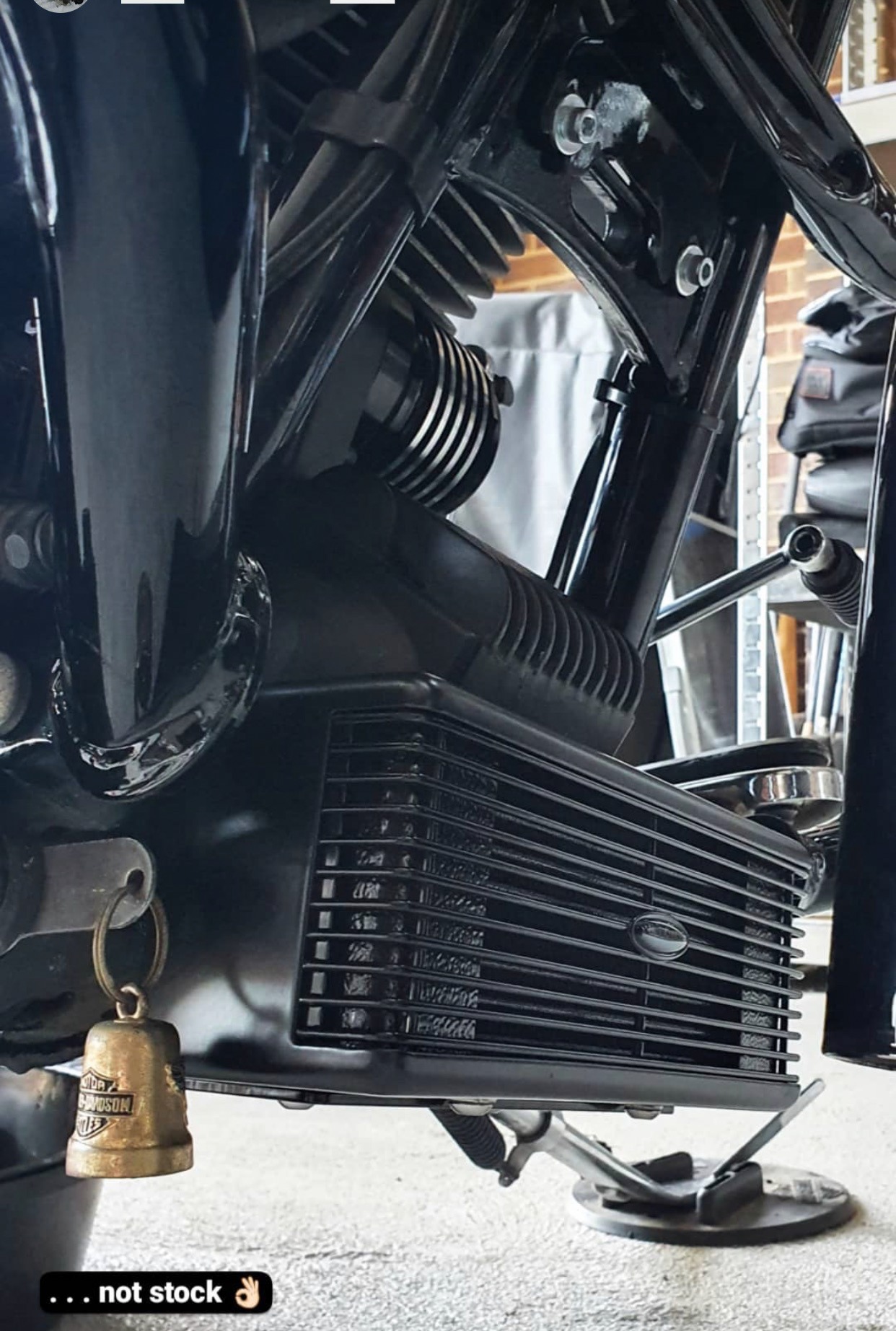 UltraCool RF-2G Black Front Mount Oil Cooler Kit For Harley Touring - Image 3