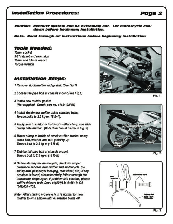 Yoshimura TRS Stainless Steel Bolt-On Exhaust Fits 01-04 GSXR600/750/1000 - Image 3