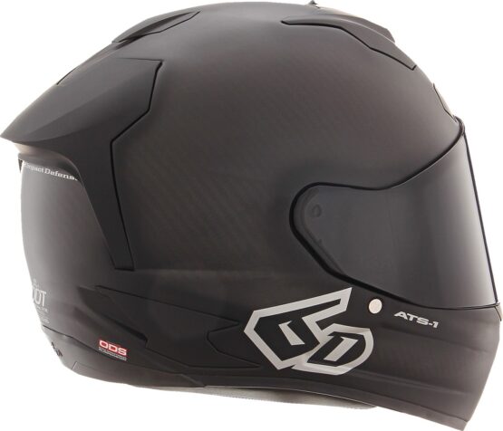 6D ATS-1R Solid Full Face Helmet Matte Black XL - Image 2