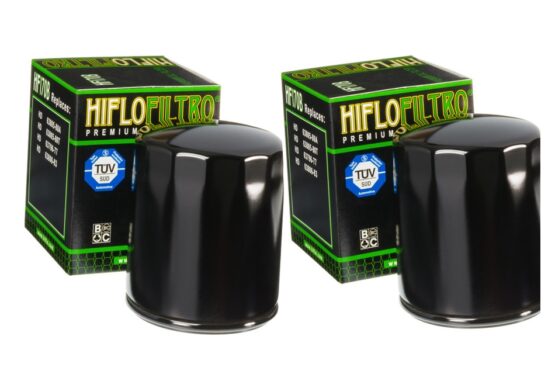 HF170B Oil Filter - Black - 2 Pack