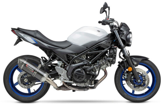 Street Alpha Slip On Exhaust - Works Stainless Steel & Carbon Fiber - Image 3