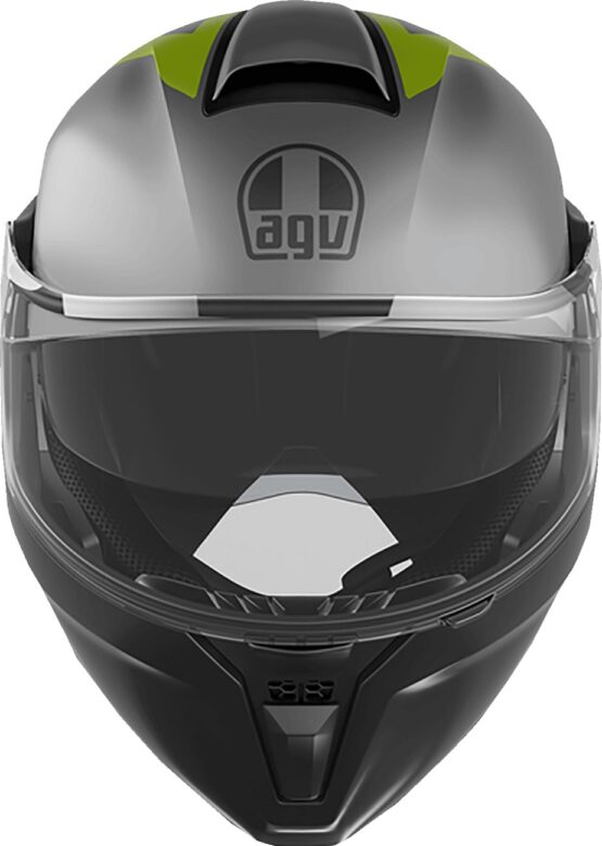 AGV Streetmodular Resia Modular Helmet Matte Gray/Black/Yellow Fluo XL - Image 2