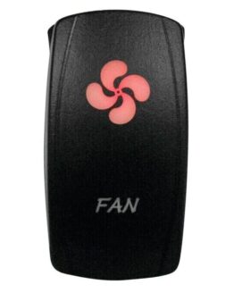 DragonFire Racing Lighted Switch Fan On/Off Red