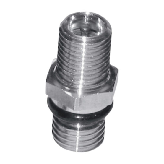 Silver Rear Shock Schrader Air Valve w/ O-Ring - M8 x 1.25 - Image 3