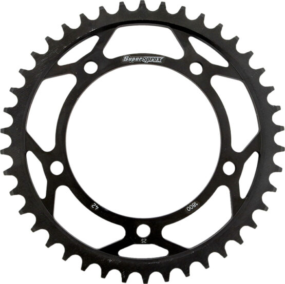 Supersprox Steel Rear Sprocket 42T Black 530 Fits 00-16 Triumph Suzuki