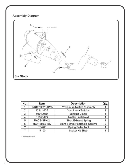 Yoshimura RS-4 Slip-On Exhaust Stainless Fits 21-24 Honda CRF300L - Image 2