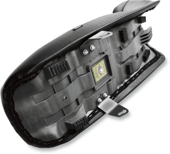 Sargent World Sport Solo Seat Black/White CarbonFX Vinyl For DR650 - Image 2