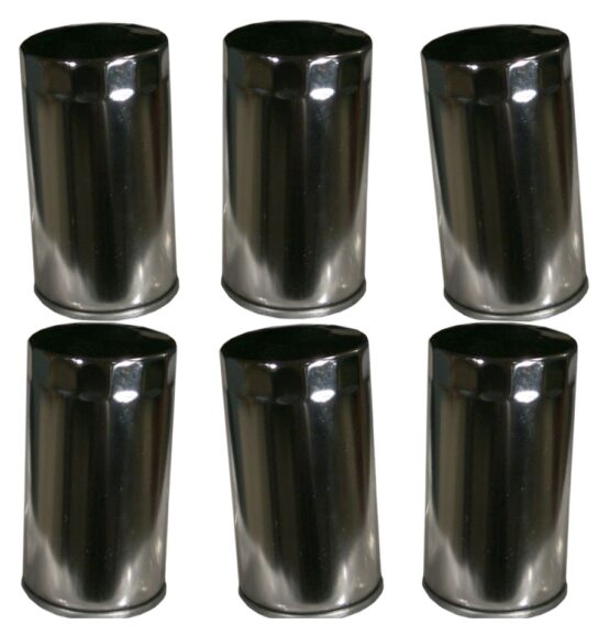 HF173C Oil Filter - Chrome - 6 Pack