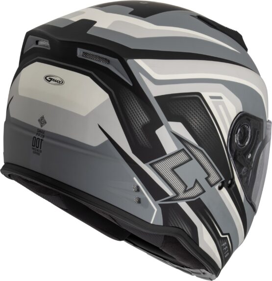 GMAX FF-18 Drift Helmet Matte Grey/Silver/Black Large - Image 2