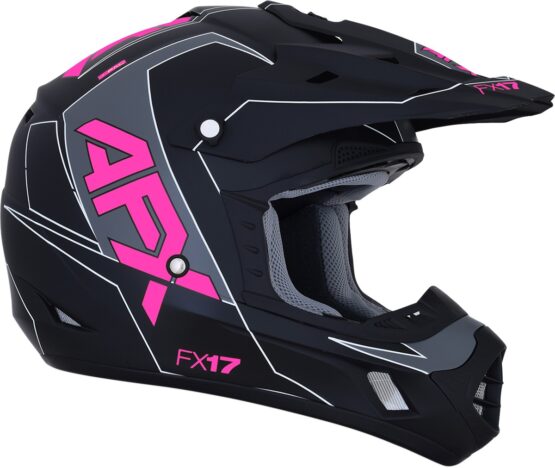FX-17 Full Face Offroad Helmet Matte Pink X-Small - Image 2