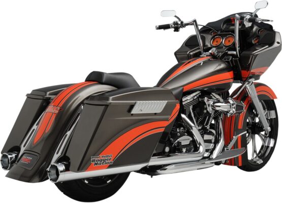 Monster Round Chrome Slip On Exhaust - Image 2