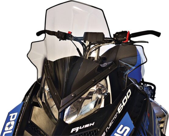 Powermadd Cobra Windshield Mid Clear with Black Fade For Polaris Snowmobile - Image 2