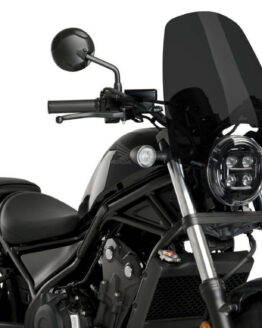 Puig Naked New Gen Touring Windscreen Dark Smoke Honda Rebel 500/300