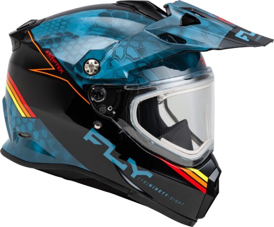 Fly Racing Trekker CW Conceal Snow Helmet Elec Shield Slate/Black/Red Small - Image 2