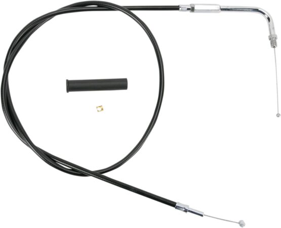 Drag Specialties Black Vinyl Throttle Cable 44in For Harley-Davidson