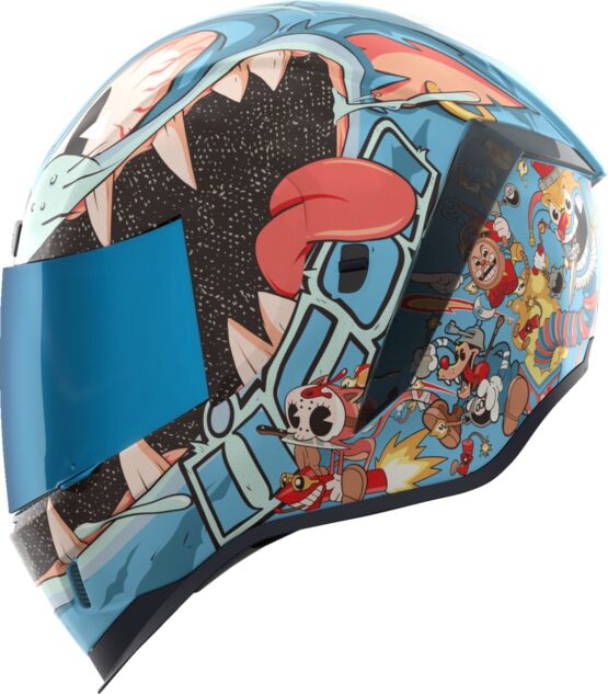 ICON Airform 9 Lives MIPS Full Face Helmet Blue XL - Image 2
