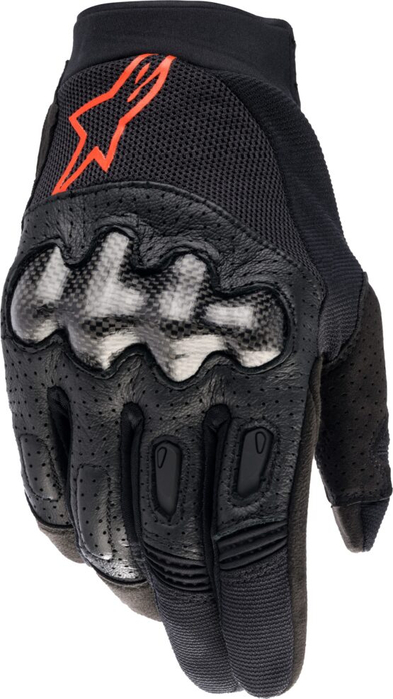 Alpinestars Megawatt Gloves Black/Red Fluo XL Offroad