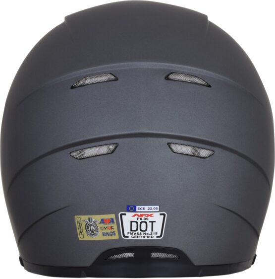 FX-99 Full Face Street Helmet Gray Large - Image 2