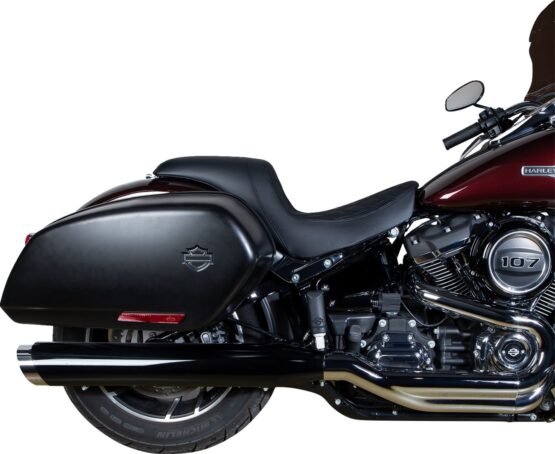 Drag Specialties Predator Seat Double Diamond Black For Harley Low Rider - Image 2