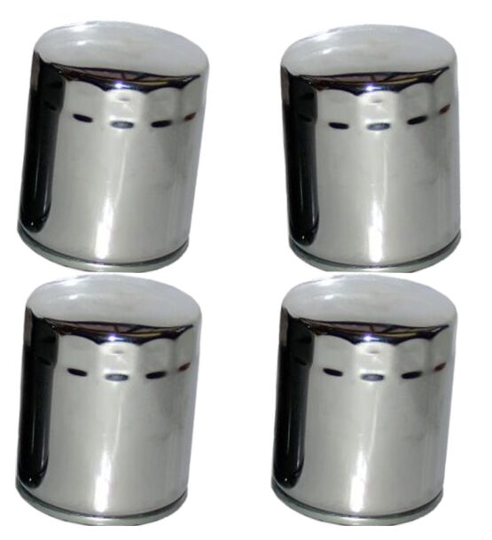 HF170C Oil Filter - Chrome - 4 Pack
