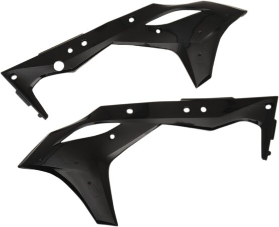 Cycra Powerflow Radiator Shrouds Black Fits 2017-2020 Kawasaki KX250F