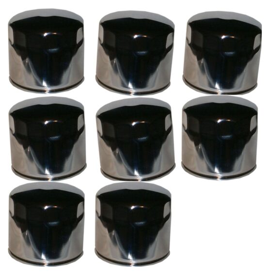 HF172C Oil Filter - Chrome - 8 Pack