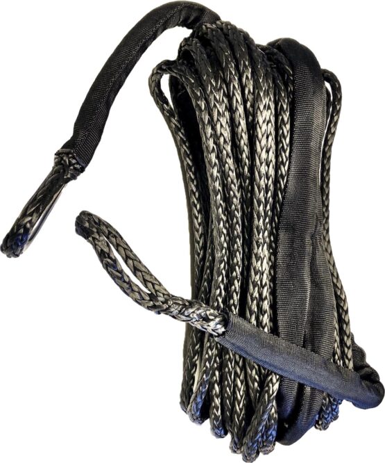 Open Trail Synthetic Winch Rope 1/4in x 50ft Black