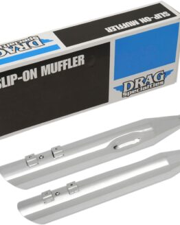 Dual Chrome 3.5" Slip On Exhaust Slash-Down