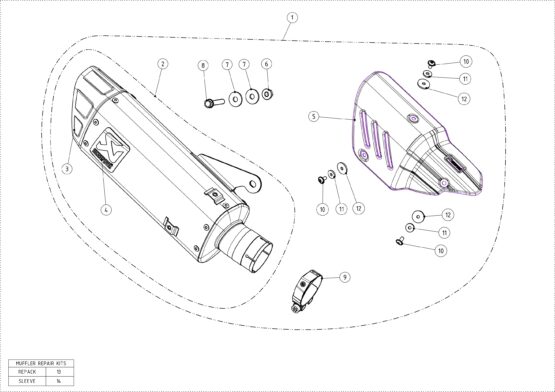 Titanium 3/4 System Slip On Exhaust - Image 2