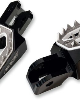 Qualifier Footpegs Black/Silver