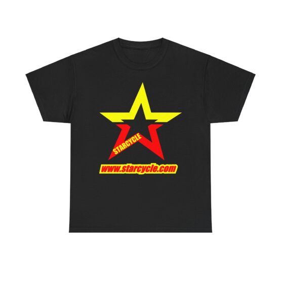 Star Cycle Unisex Heavy Cotton Tee – Bold Graphic Tee for MC & ATV Enthusiasts - Image 2