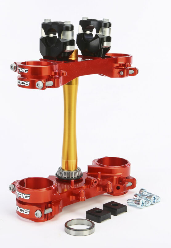 ROCS Tech Triple Clamp 22mm Red