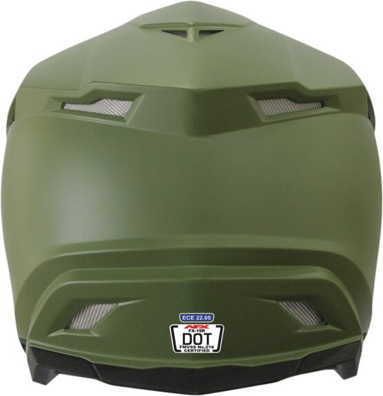 FX-19R Full Face Offroad Helmet Matte Green Medium - Image 2
